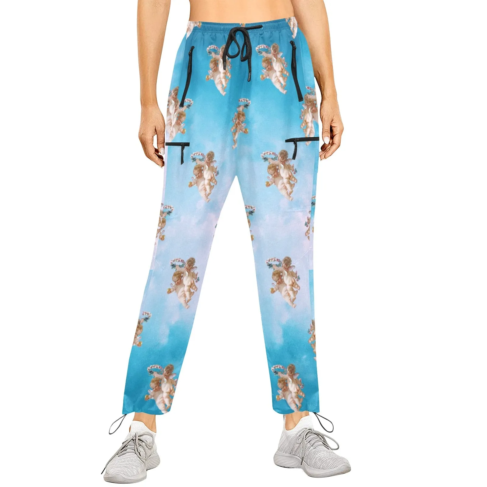cheribum in the clouds print 3 Women's Quick Dry Cargo Sweatpants (Model L65)