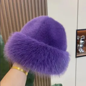 Fluffy Fur Bucket Hat