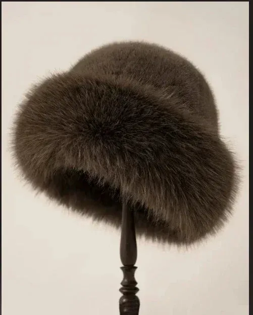 Fluffy Fur Bucket Hat
