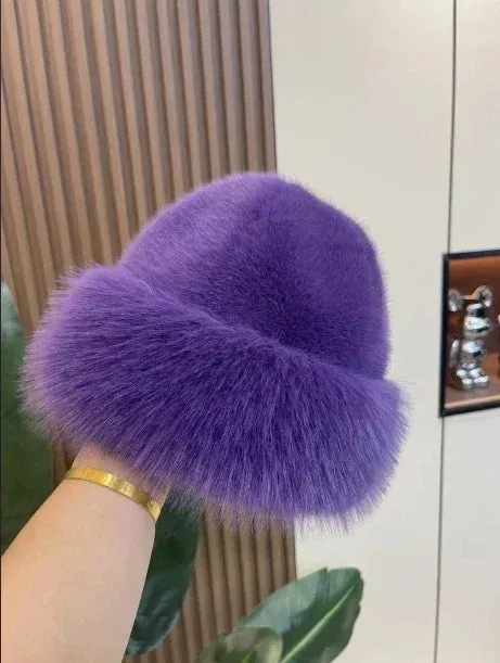 Fluffy Fur Bucket Hat