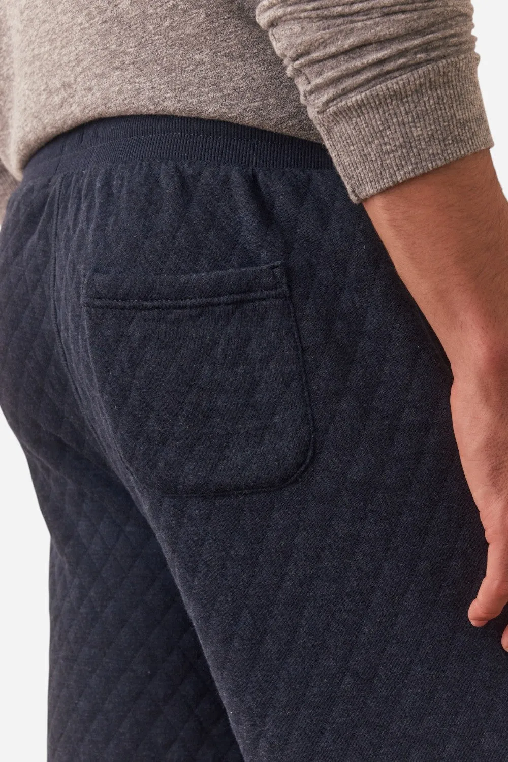 Marine Layer Corbet Quilted Jogger in Navy