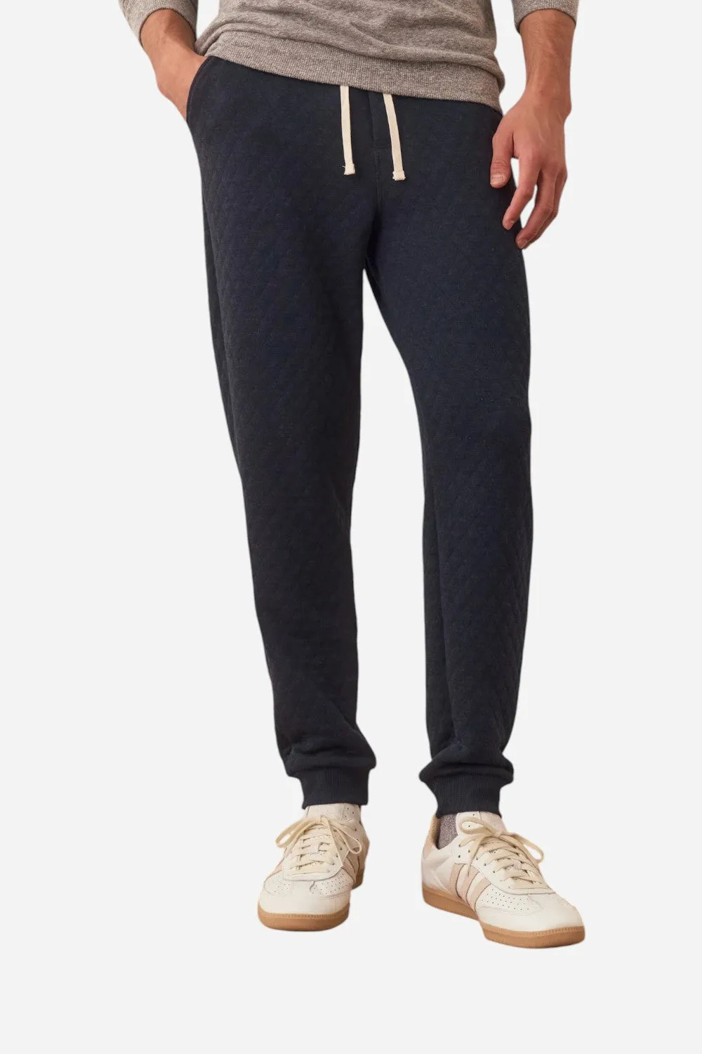 Marine Layer Corbet Quilted Jogger in Navy