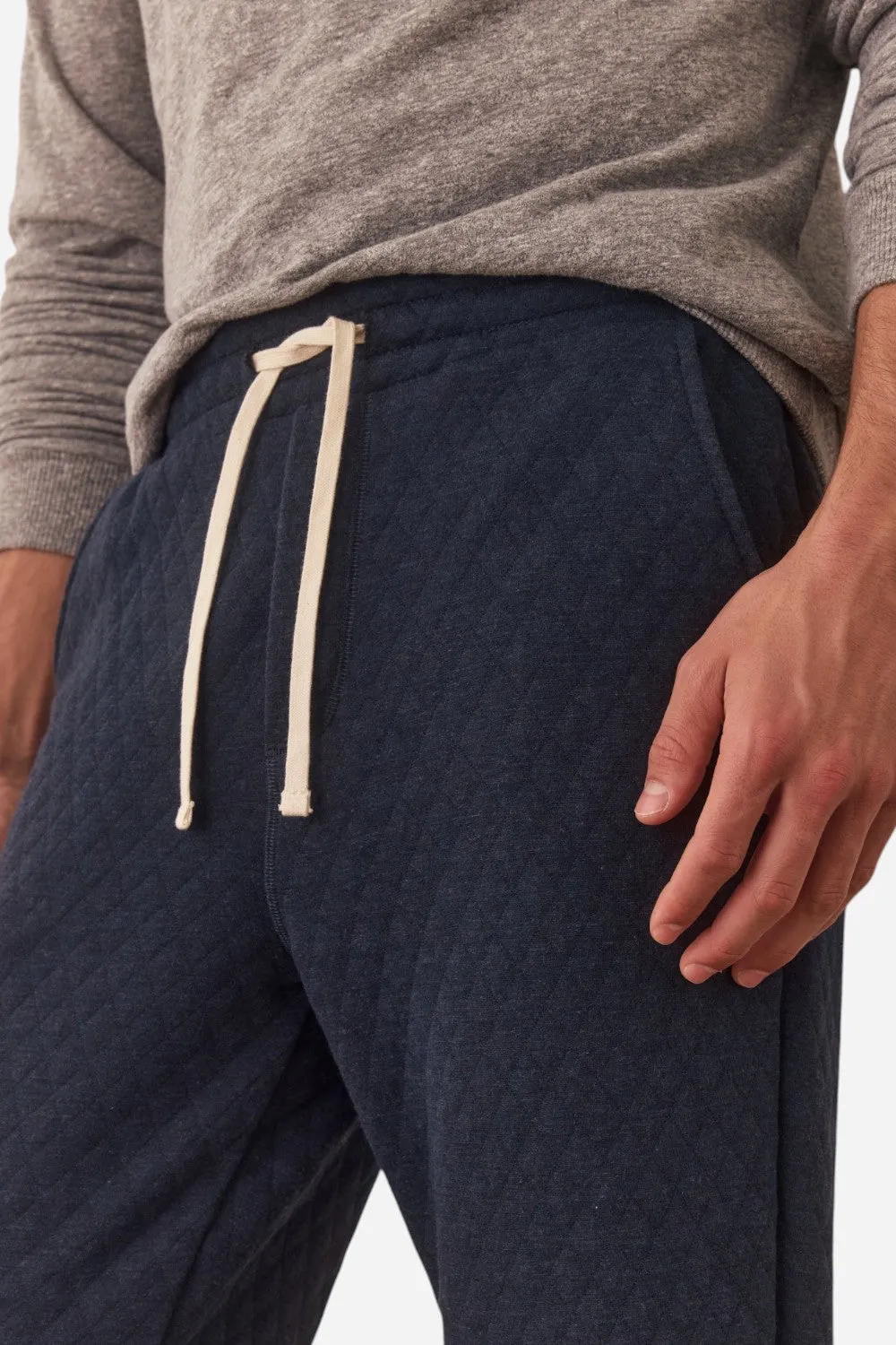 Marine Layer Corbet Quilted Jogger in Navy
