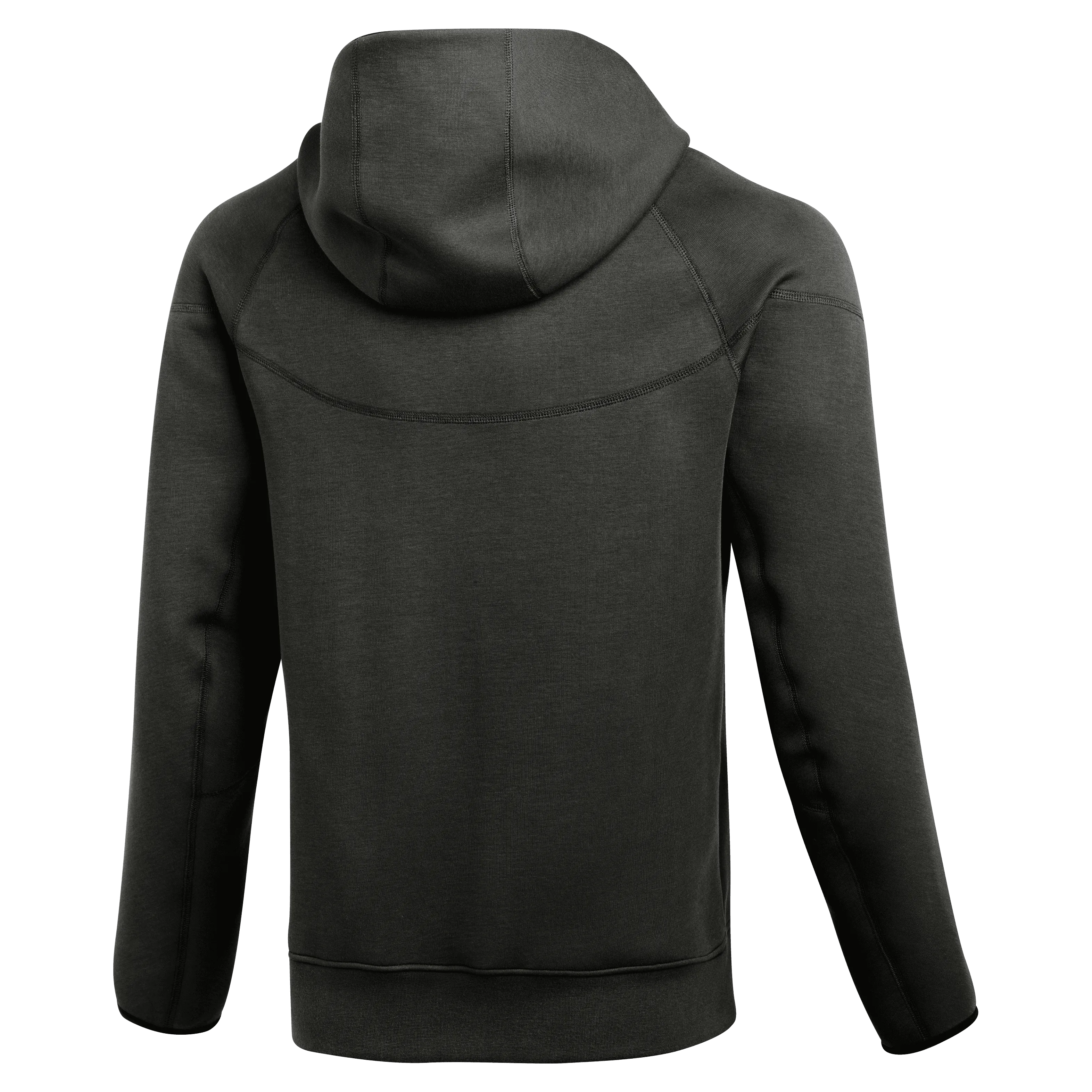 Nike Men's Black Tech Fleece Full-Zip Windrunner Hoodie -gre
