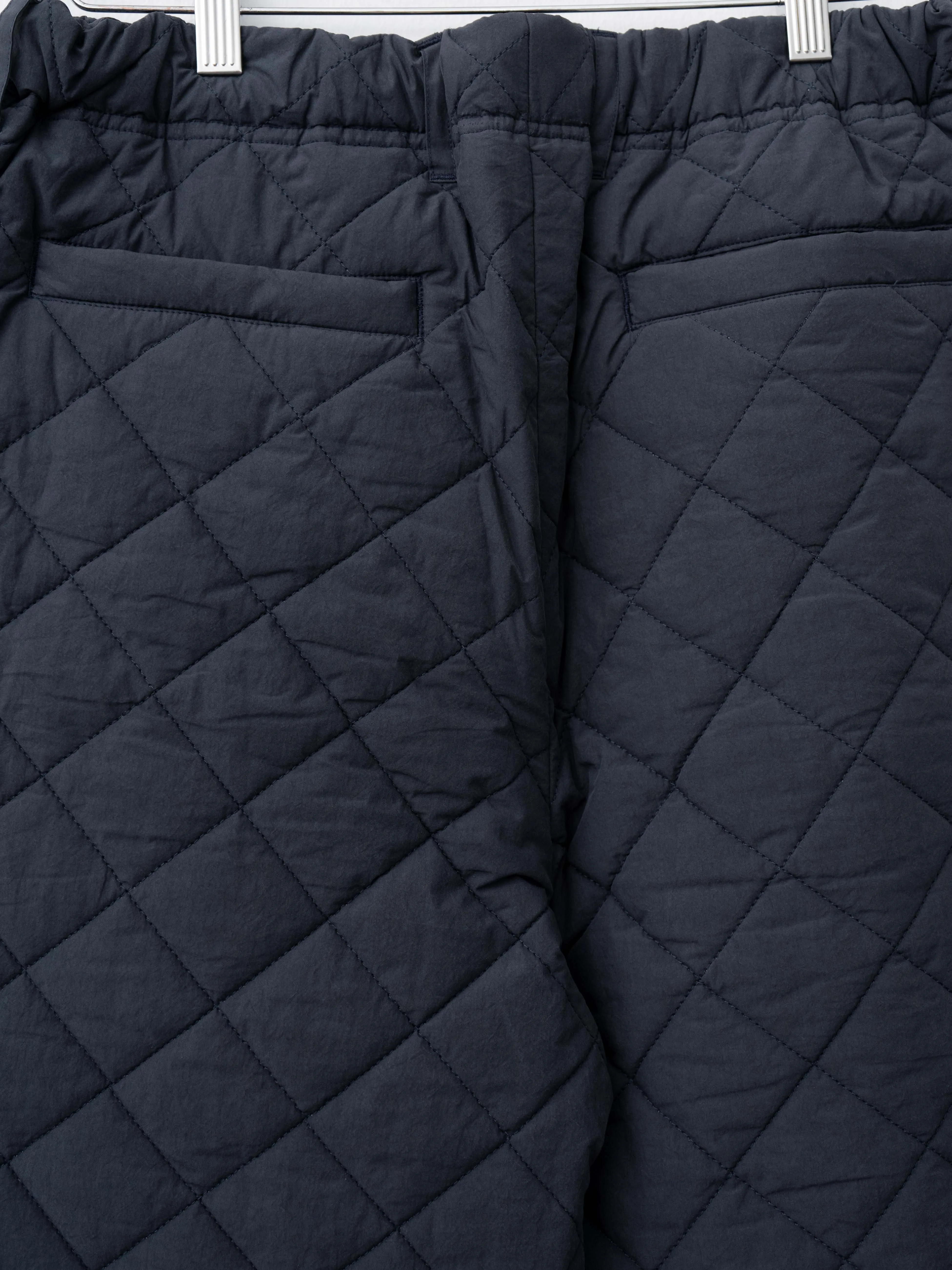 Quilting Wide Pants - Navy