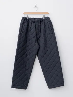 Quilting Wide Pants - Navy